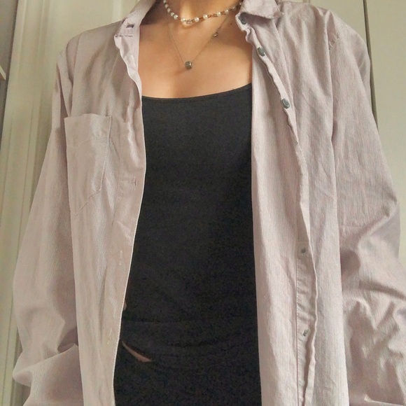 Pinstripe button up - Picture 3 of 3